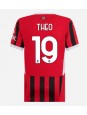 AC Milan Theo Hernandez #19 Domácí Dres pro Dámské 2024-25 Krátký Rukáv